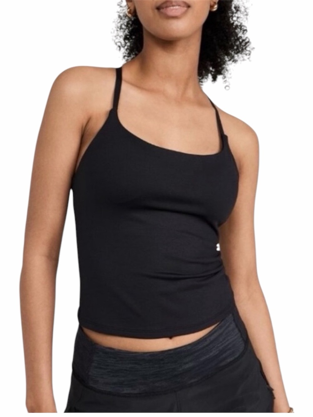 Outdoor Voices TechSweat Move Free Tank Black Medium Minimal Athleisure Gym